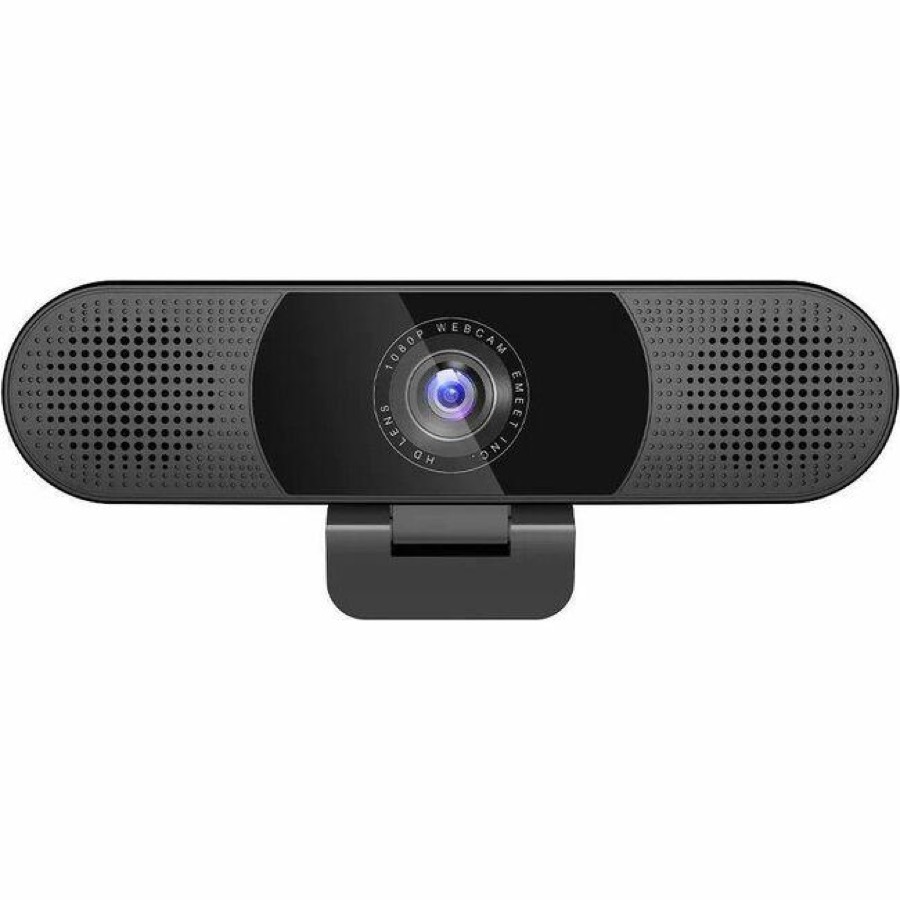 EMEET C980 Pro 4K - Plug & Play 3-in-1 Webcam with 4K lens, Four Noise Reduction Mics, Two 1W Speakers, and Magnetic Privacy Cover. 60°-98° adjustable Field of View with Auto Low L