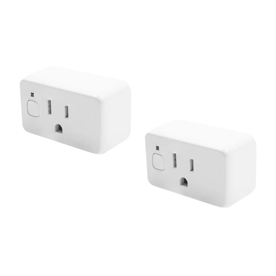 Shelly Plug US Gen4 (White) Smart Home Plug | Wi-Fi, Bluetooth & ZigBee Plug | Matter & Apple HomeKit | 1800W | Energy Monitoring & Light Sensor- 2 pack